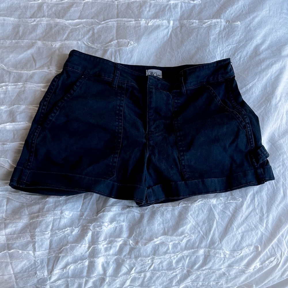 J. Crew Navy Denim Shorts Size 2